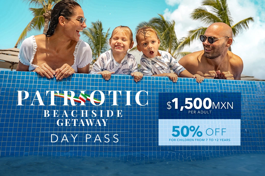 Day pass special september Mozzamare Beach club Nuevo vallarta